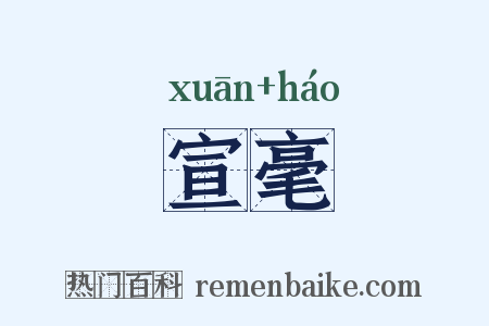 宣毫是什么意思的图片